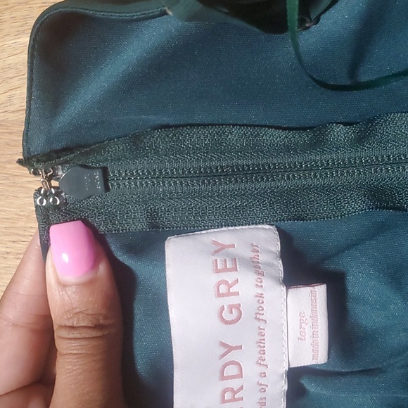 NWT KAIA Dress Chiffon Emerald - Picture 7 of 7